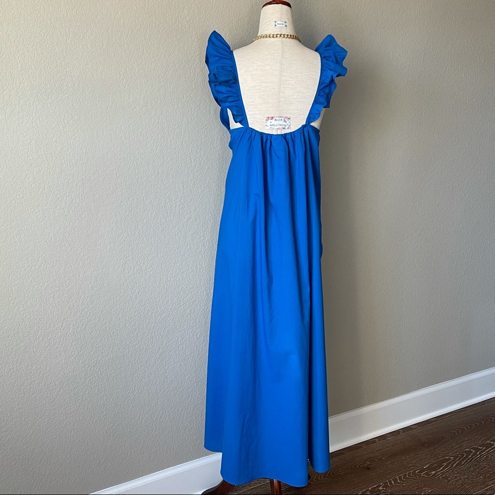 SOLD! H&M Ruffled V-neck A-line Sleeveless Dress - Picture 8 of 12